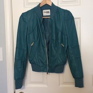 Teal Bomber Jacket